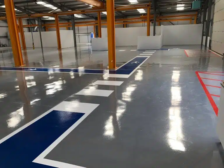 Durable industrial warehouse epoxy floor coating by Resin Masters