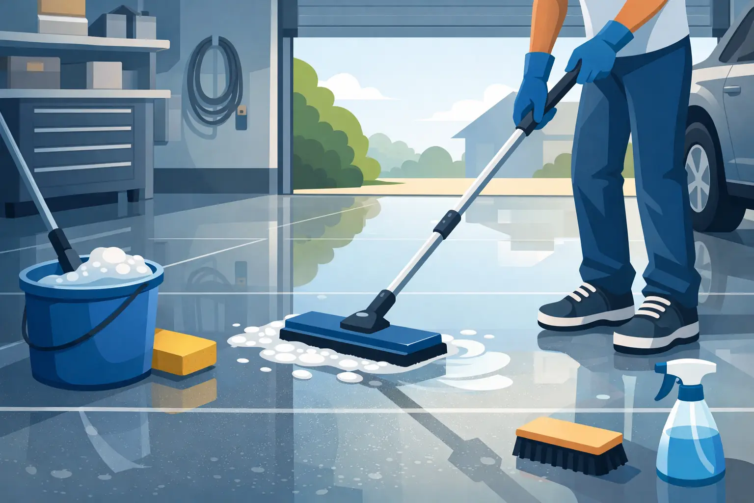 How to Clean Garage Epoxy Floors Right