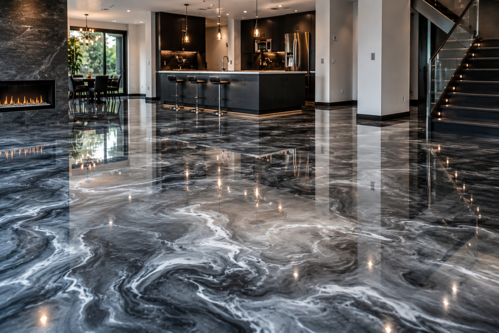 Metallic Epoxy Flooring in Logan