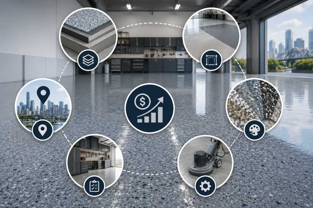How Much Does Epoxy Flooring Cost in Brisbane? (2026 Complete Guide) 2 What Factors Affect the Price of Your Epoxy Floor