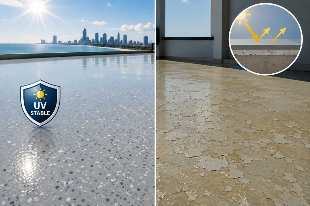How to Choose an Epoxy Flooring Contractor on the Gold Coast 2 Is the Topcoat UV-Stable