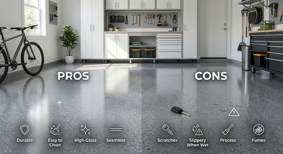 Epoxy Flooring Pros and Cons for Logan Homeowners