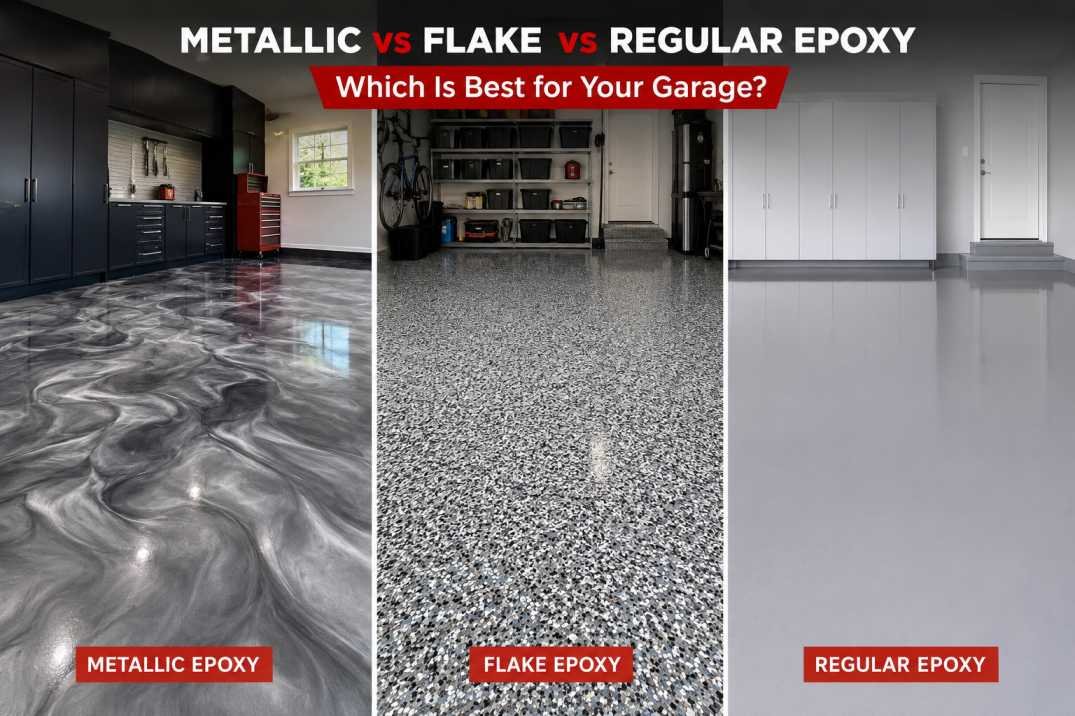 Metallic vs Flake vs Regular Epoxy