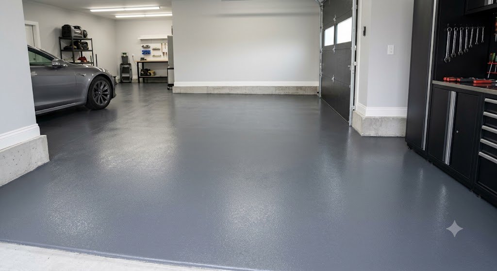 solid colour epoxy flooring 2