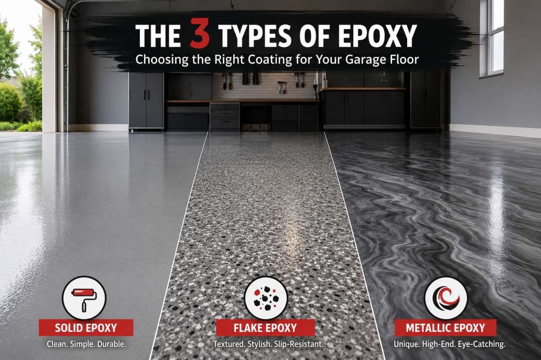 The 3 Types of Epoxy Choosing the Right Coating for Your Garage Floor