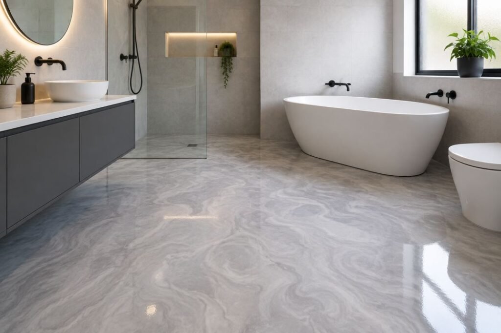 Bathroom Epoxy Flooring 2