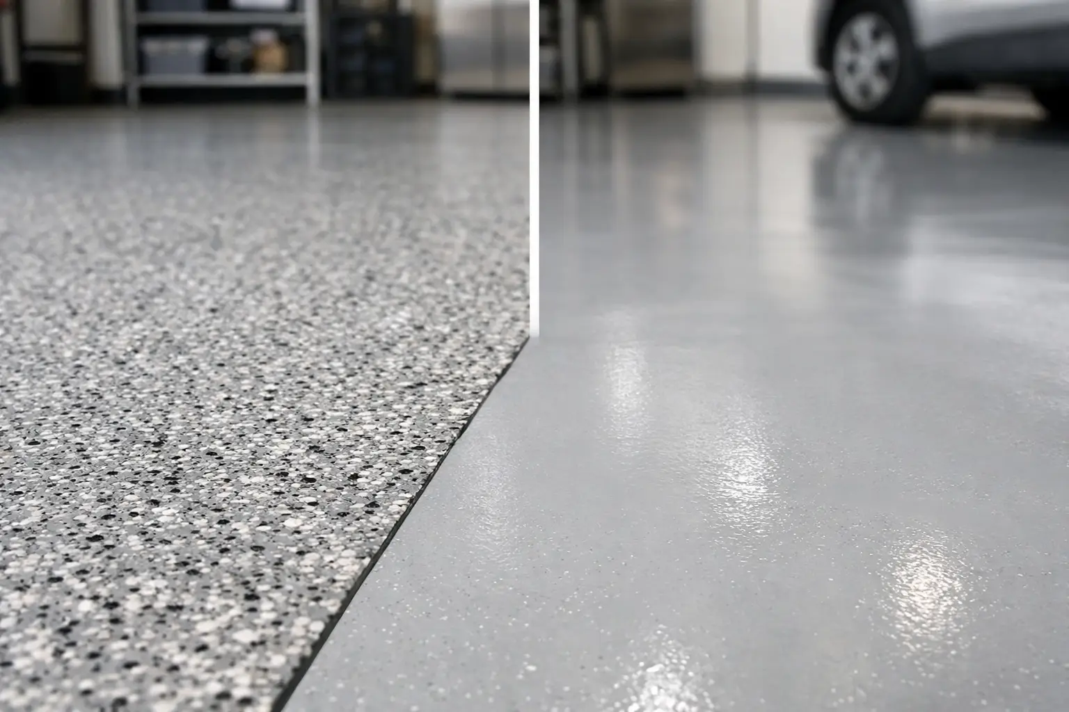 Flake Flooring vs Plain Epoxy for Your Space
