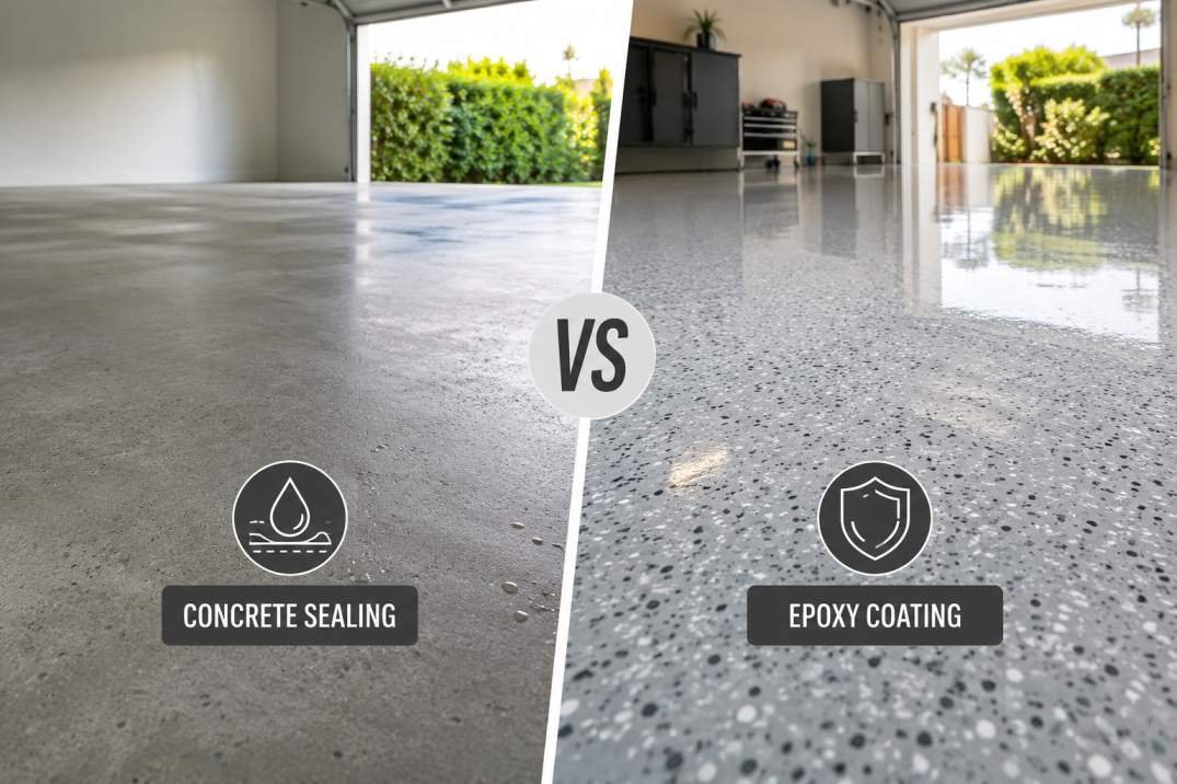 Concrete Sealing vs Epoxy Coating in Queensland